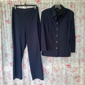 Womyn Navy Pantsuit Elegant and Versatile
